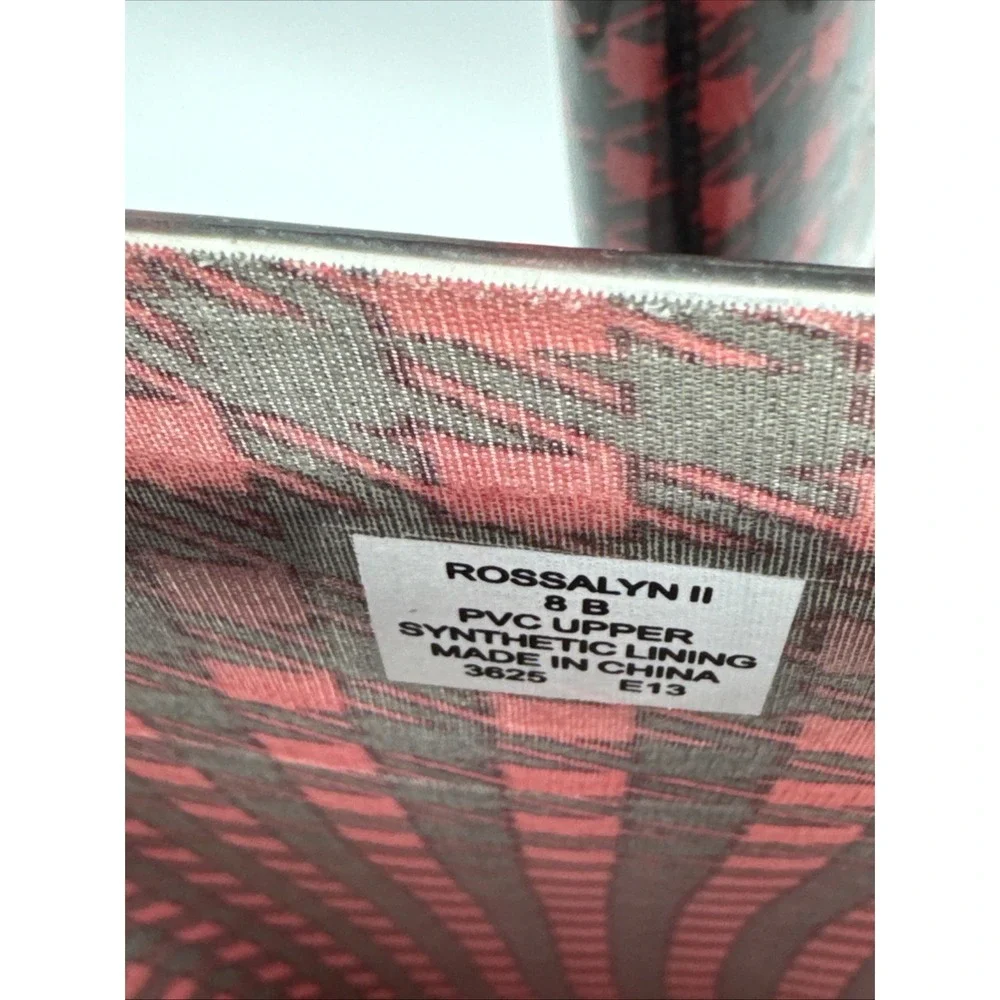 Lauren‎ Ralph Lauren Rossalyn II Red Black Plaid Rubber Rain Boots Size 8